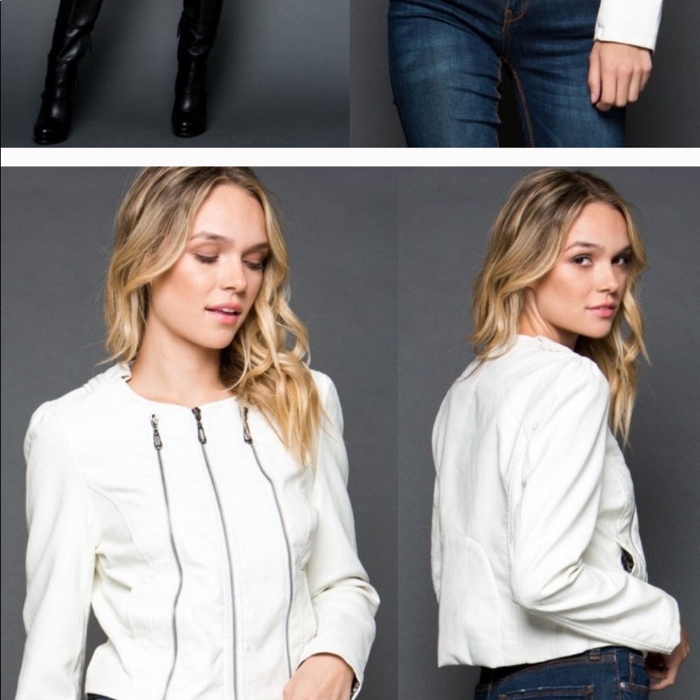New. Lowest price Jacket pu leather.... white SOLD